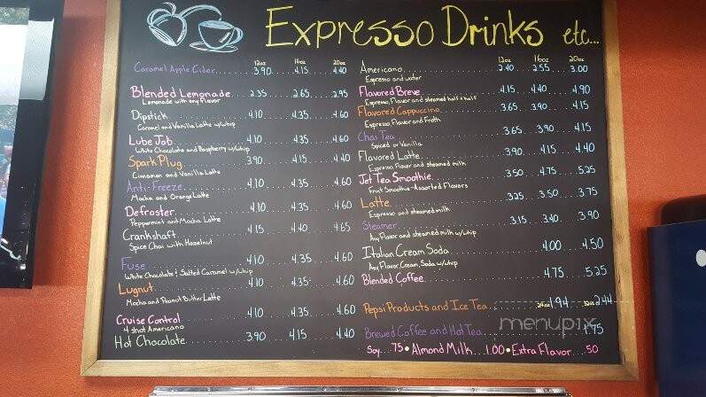 Espresso Lube - Gillette, WY menu_pic
