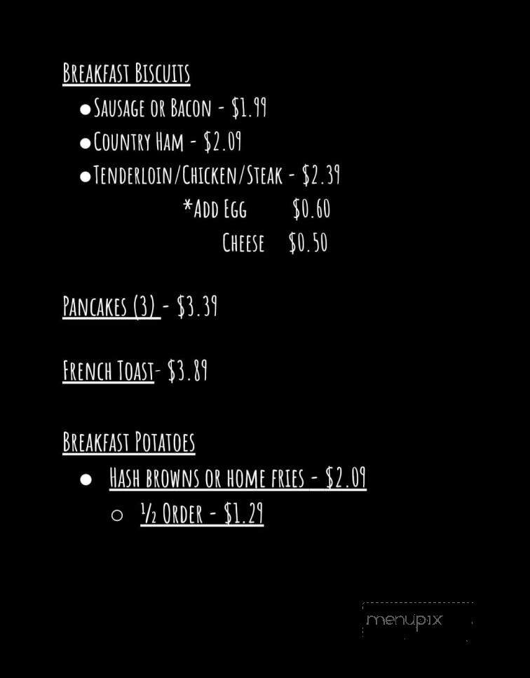 Excell Grocery & Bar-B-Q - Clarksville, TN menu_pic
