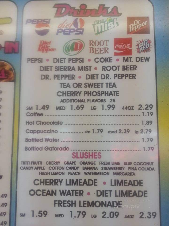 Myers Cruizzers Drive-In - Mena, AR menu_pic