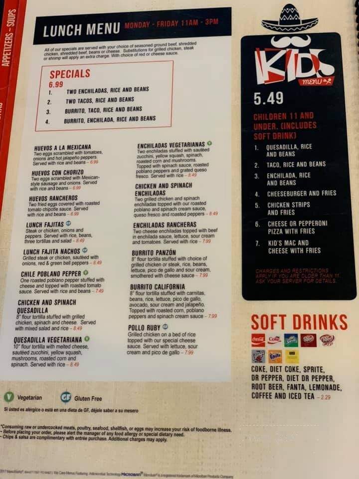 Cantina Bravo - Webb City, MO menu_pic