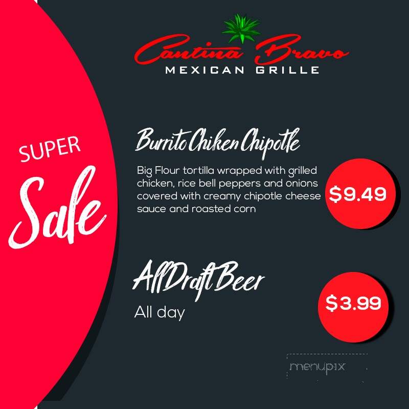 Cantina Bravo - Webb City, MO menu_pic