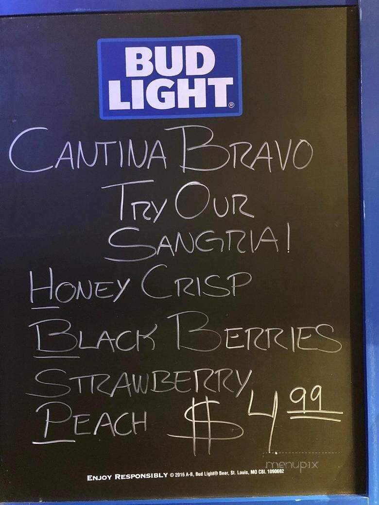 Cantina Bravo - Webb City, MO menu_pic