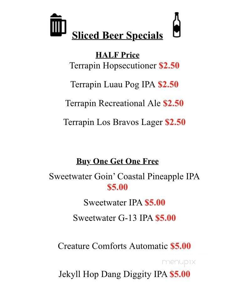 Sliced - Gainesville, GA menu_pic