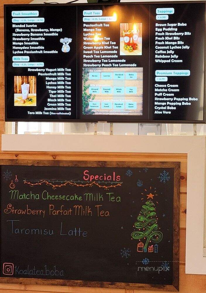Koalatea Boba - Elk Grove, CA menu_pic
