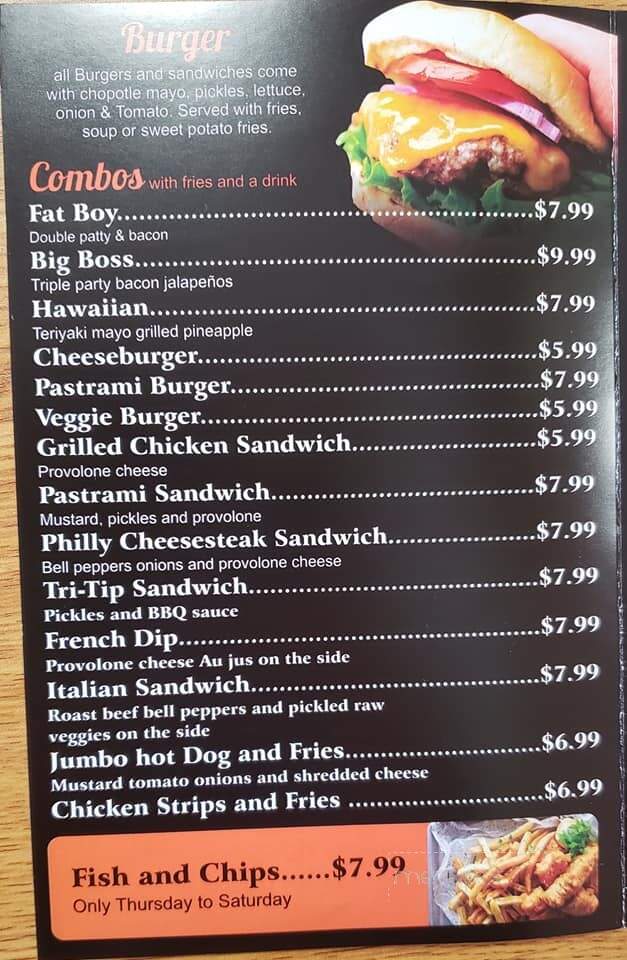 Big Boss Grill - Porterville, CA menu_pic