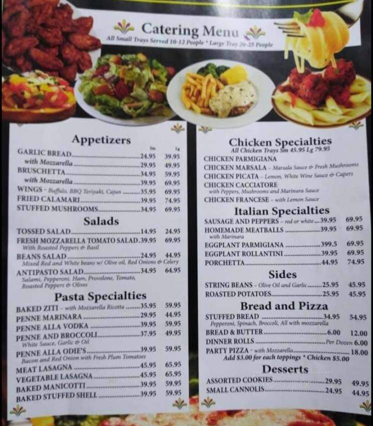 Odie's Place - Hamden, CT menu_pic