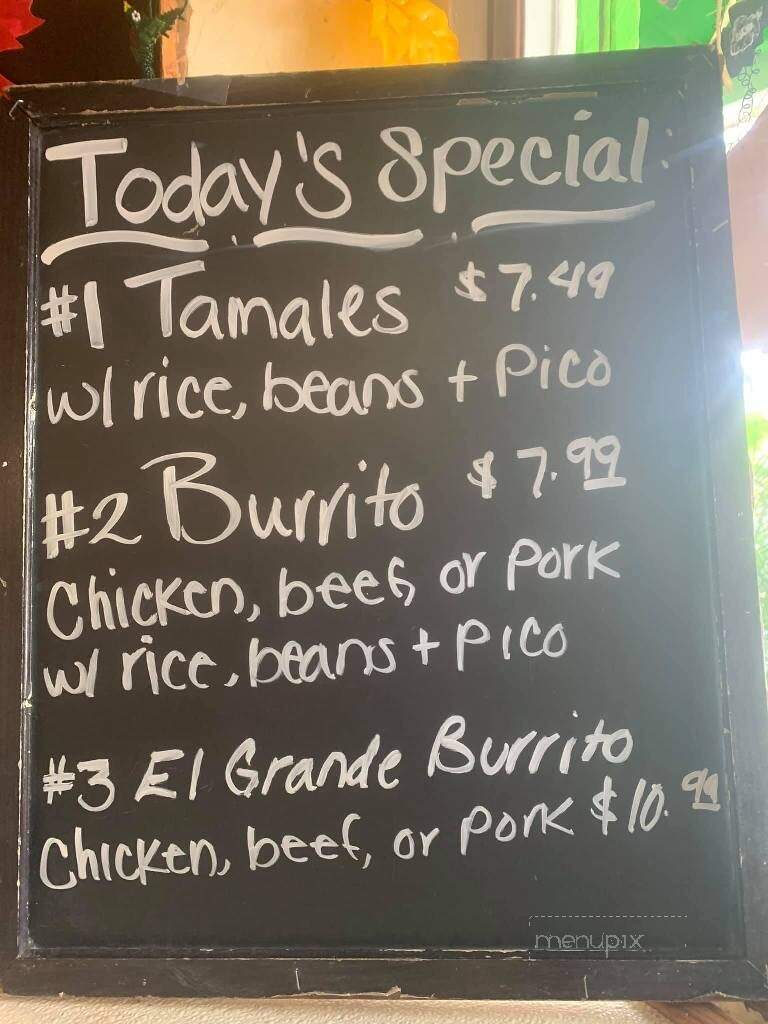 El Amigo Restaurant - Crescent City, FL menu_pic