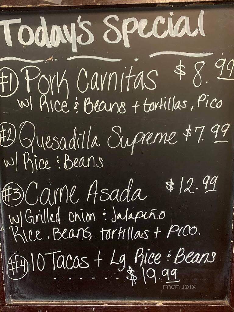 El Amigo Restaurant - Crescent City, FL menu_pic