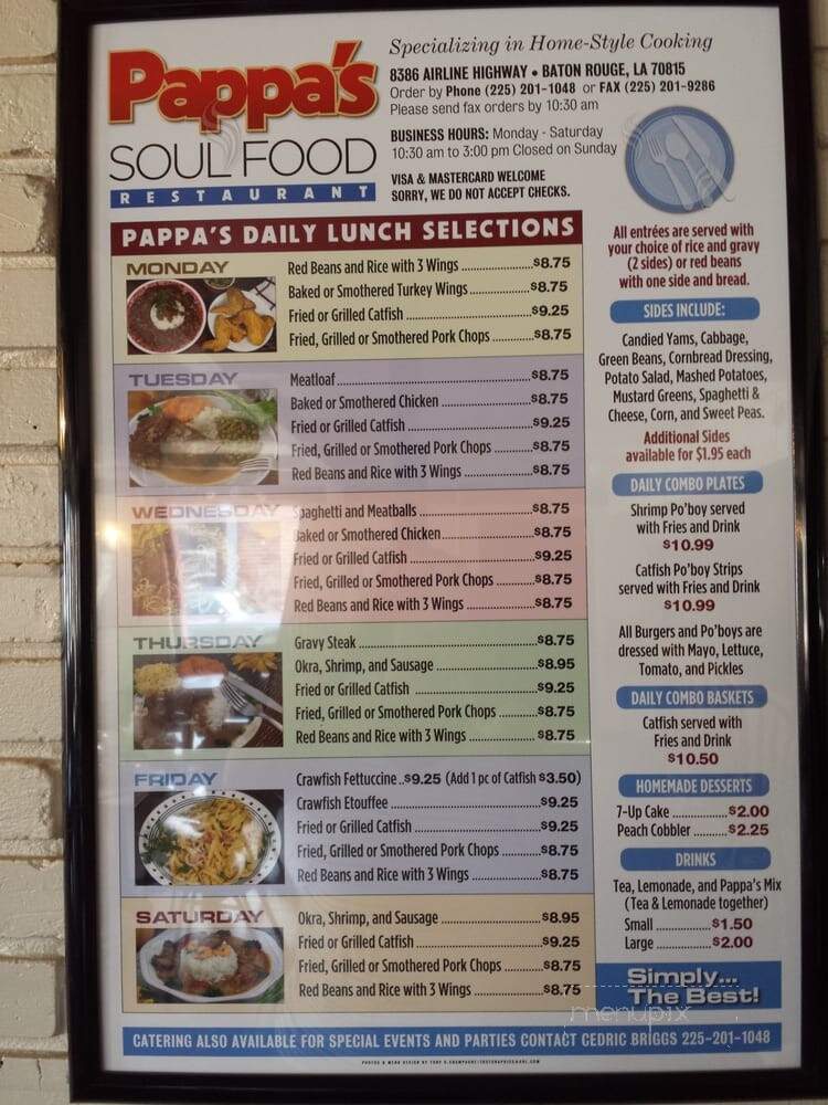 Pappa's Soulfood - Baton Rouge, LA