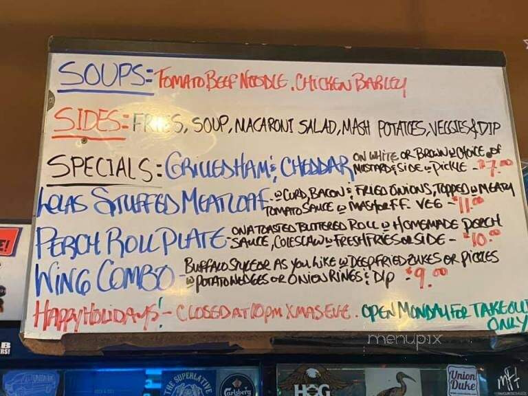 Lola's Pub & Grub - Cornwall, ON menu_pic
