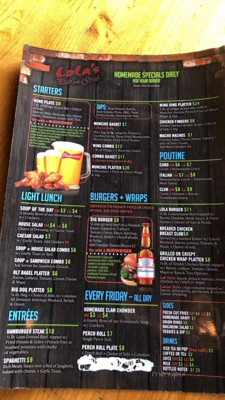 Lola's Pub & Grub - Cornwall, ON