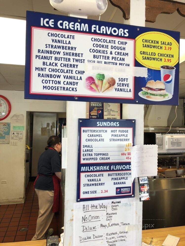 Dairy Freeze Restaurant - Lillington, NC menu_pic