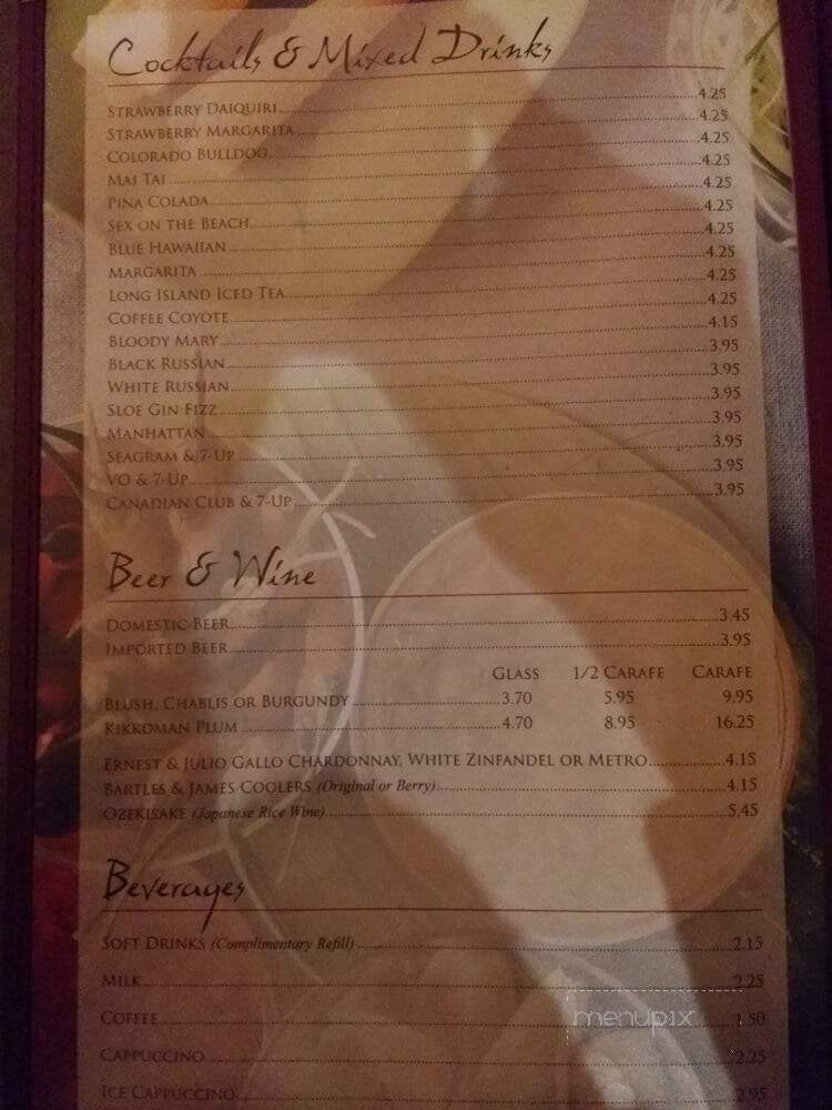 China Garden Restaurant - Grand Forks, ND menu_pic