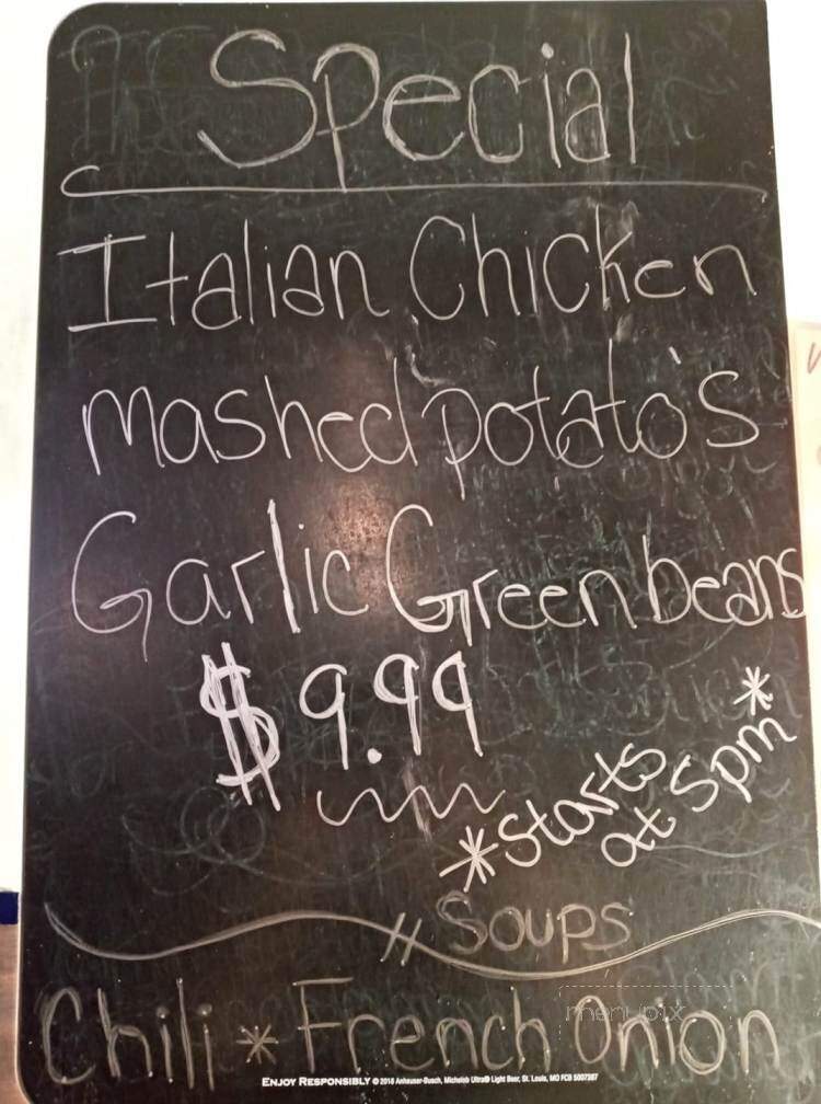 Seldom Inn - Tionesta, PA menu_pic