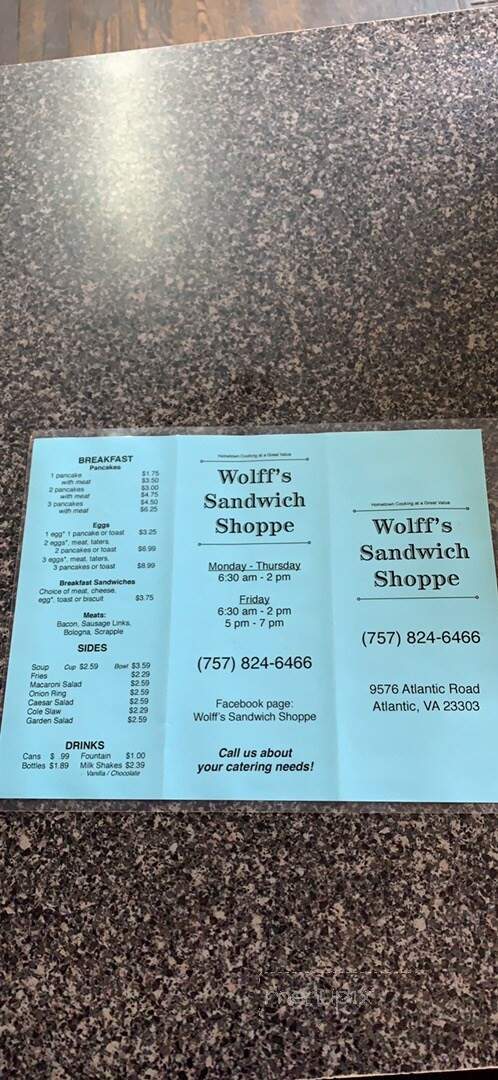 Wolff's Sandwich Shoppe - Atlantic, VA