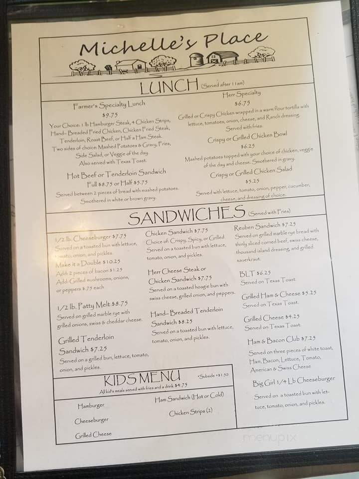Michelle's Place - Mayview, MO menu_pic