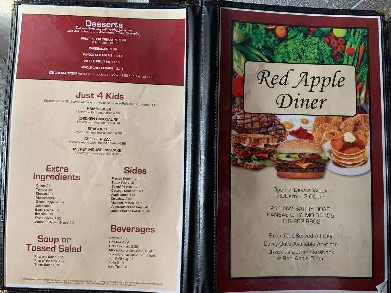 Red Apple Diner - Kansas City, MO menu_pic