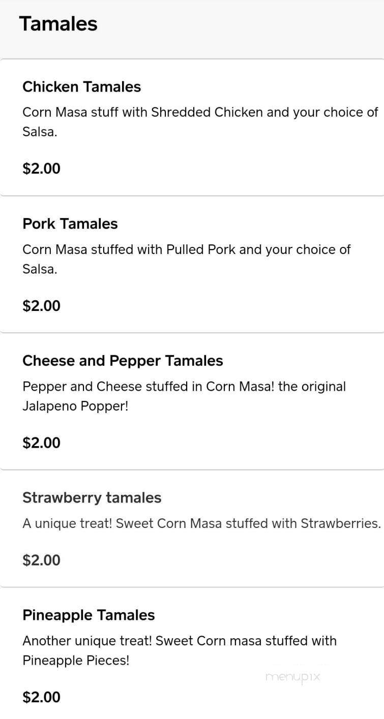 Las Tortugas Food Truck & Catering - Westfield, IN menu_pic