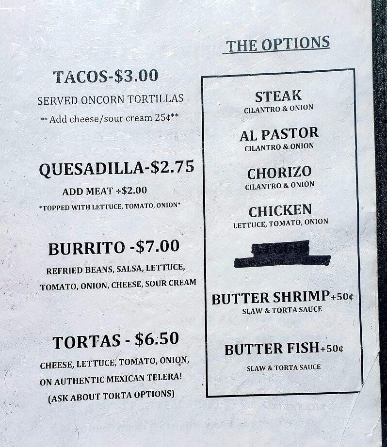 Las Tortugas Food Truck & Catering - Westfield, IN menu_pic