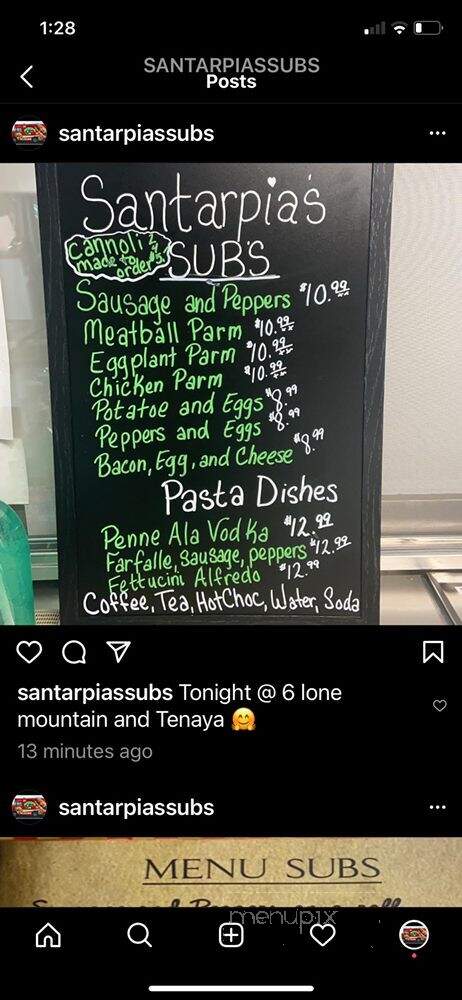 Santarpia's Italian Subs - Las Vegas, NV menu_pic