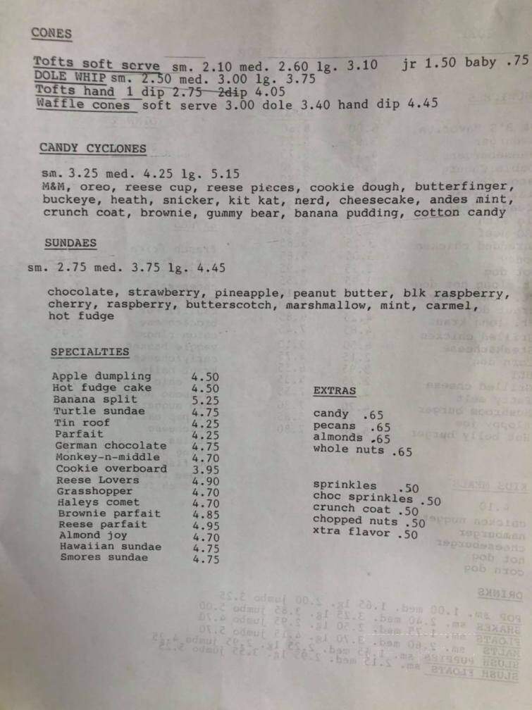 H & B's Hop - Norwalk, OH menu_pic