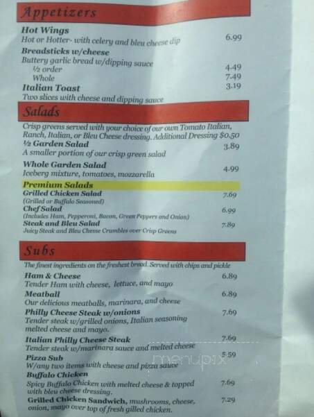 Boomershine Pizza - Bristol, TN menu_pic
