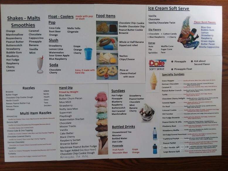 Corner Cone - Grand Ledge, MI menu_pic