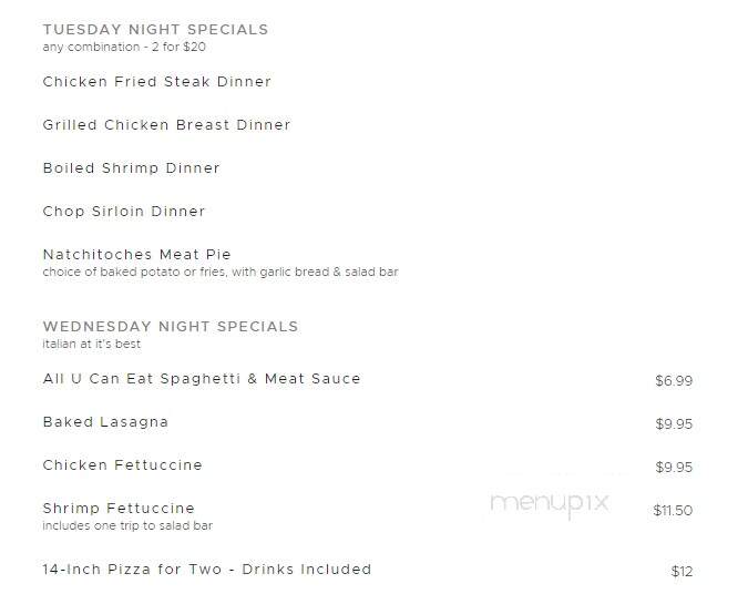 Luigi's - Arcadia, LA menu_pic
