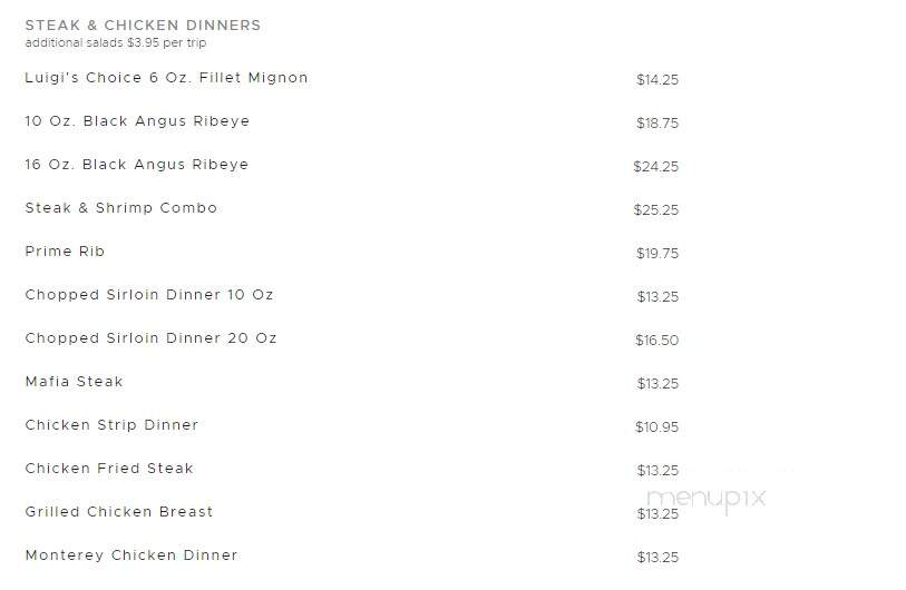 Luigi's - Arcadia, LA menu_pic
