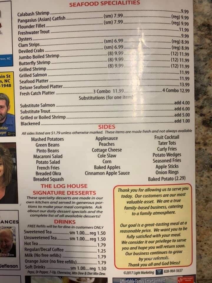 Smithey's Cafe - West Jefferson, NC menu_pic