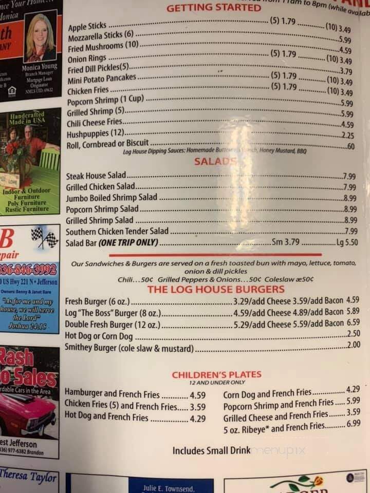Smithey's Cafe - West Jefferson, NC menu_pic