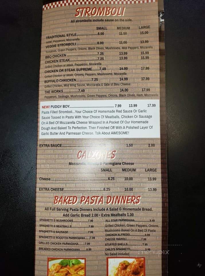 All Star Pizza & Subs - Duncansville, PA menu_pic