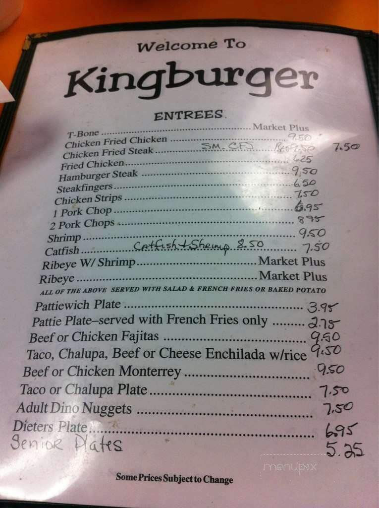 Kingburger Drive Inn - Rocksprings, TX