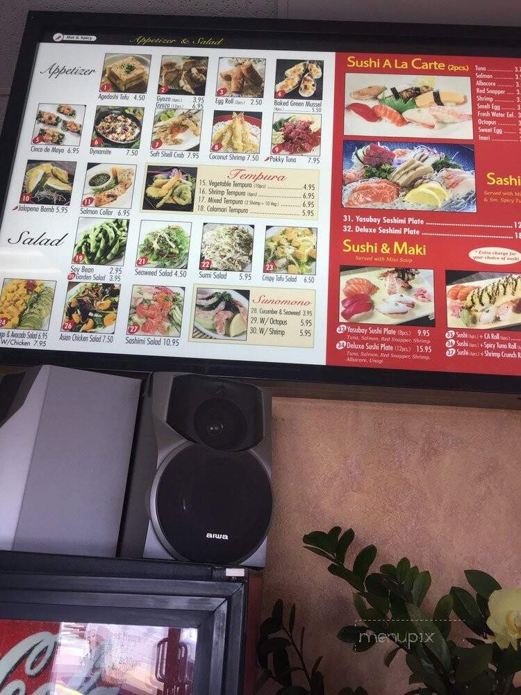Yasubay's Japanese Restaurant - Oxnard, CA menu_pic
