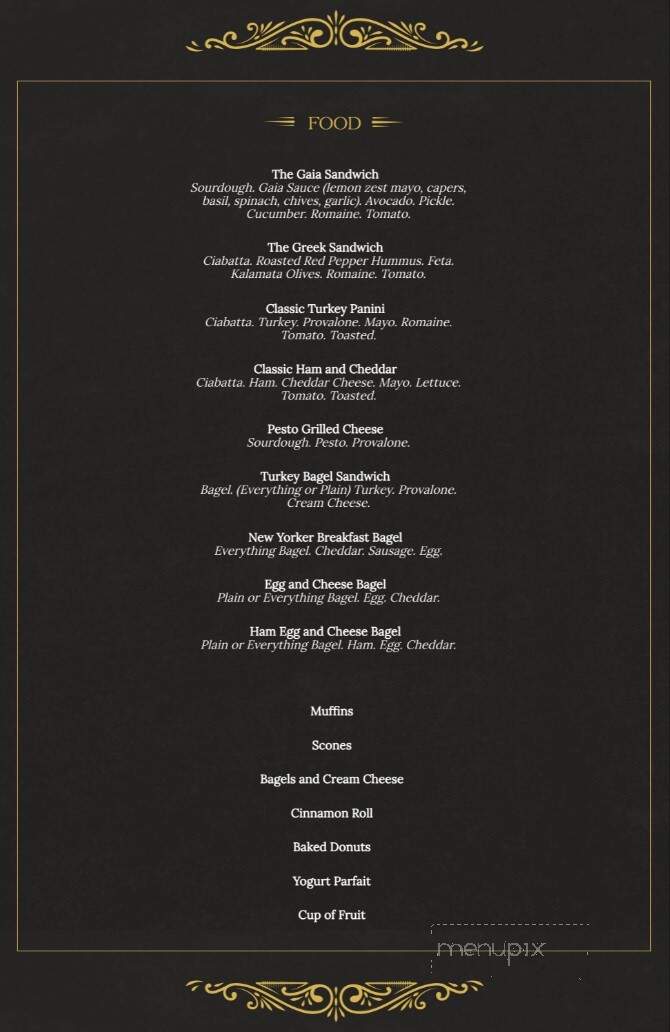 Bella's Cafe - Frankfort, MI menu_pic