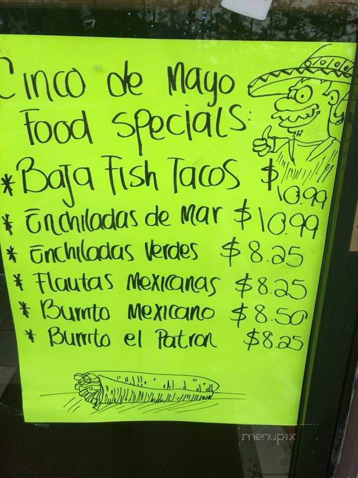 Rico's mex mex grill - Acworth, GA menu_pic