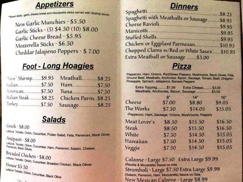 Matolis Pizza & Subs - Hernando Beach, FL menu_pic