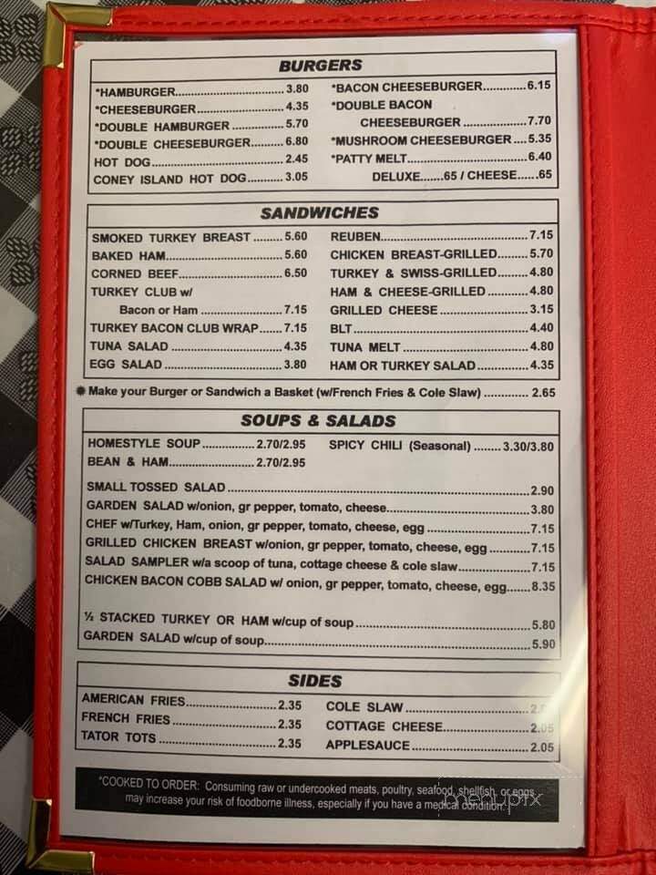Miller's Family Restaurant - Adrian, MI menu_pic