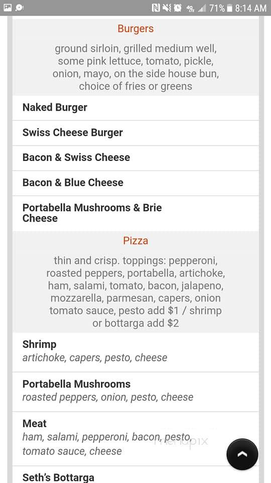 Central Cafe - Hawarden, IA menu_pic