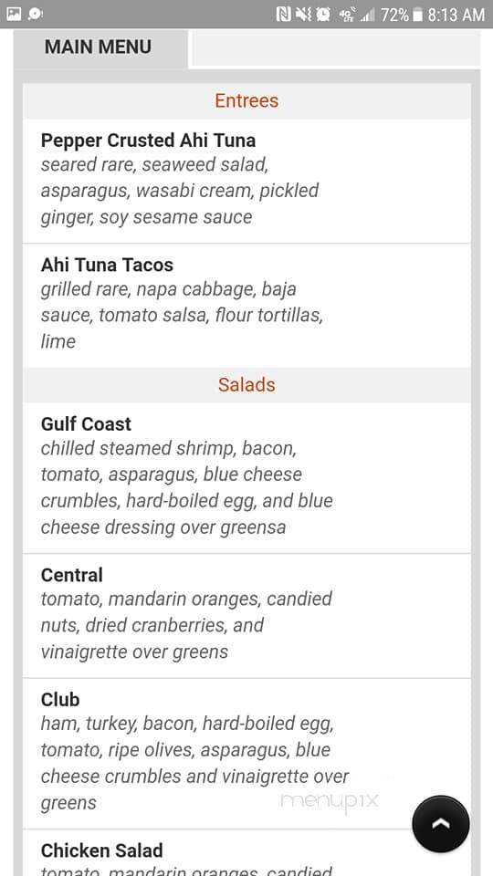 Central Cafe - Hawarden, IA menu_pic