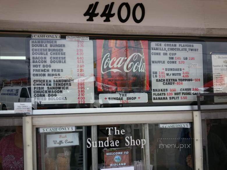 Sundae Shop - Midland, NC menu_pic