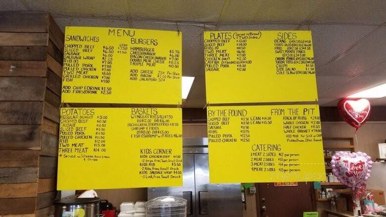 Hickory Pit Bbq & Burger House - Coldspring, TX menu_pic