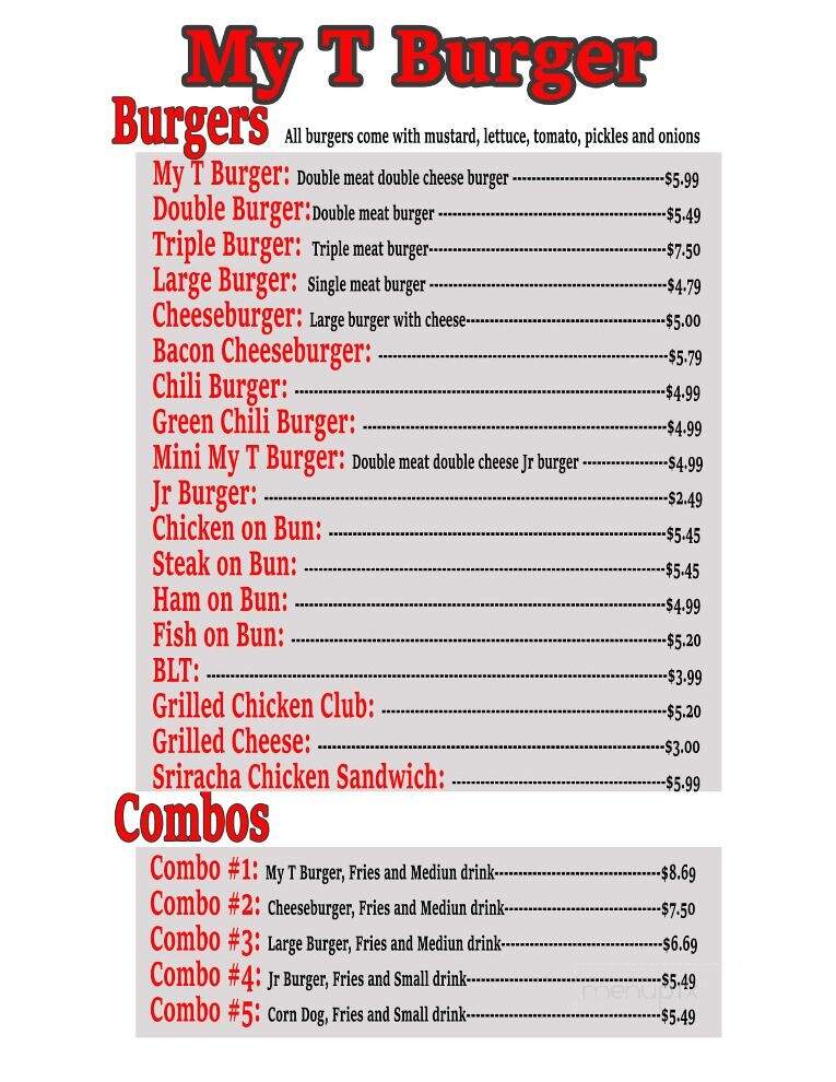 My-T Burger - Wellington, TX
