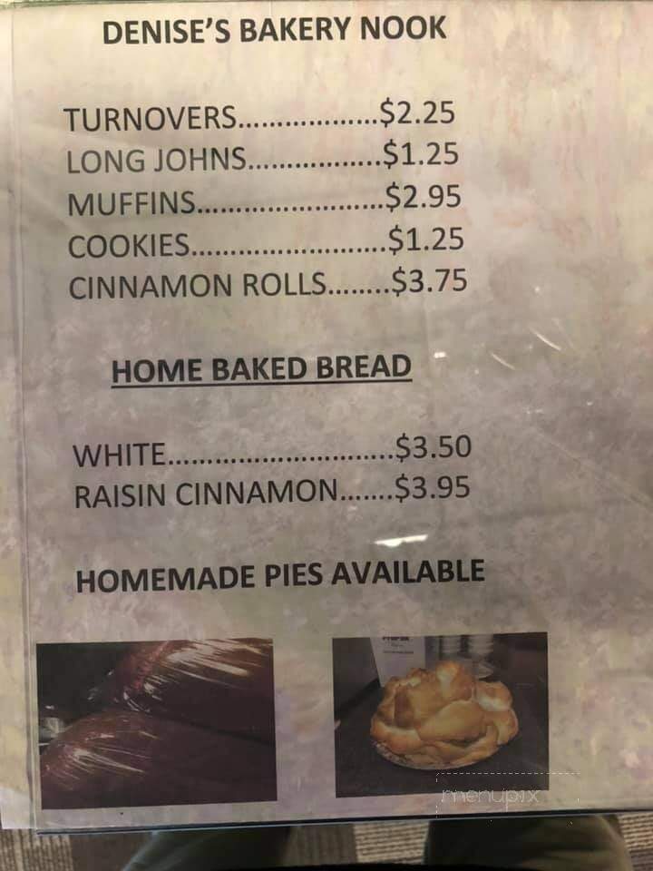 Denise's Cafe - Randolph, WI menu_pic