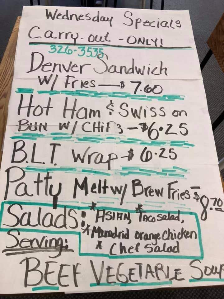 Denise's Cafe - Randolph, WI menu_pic