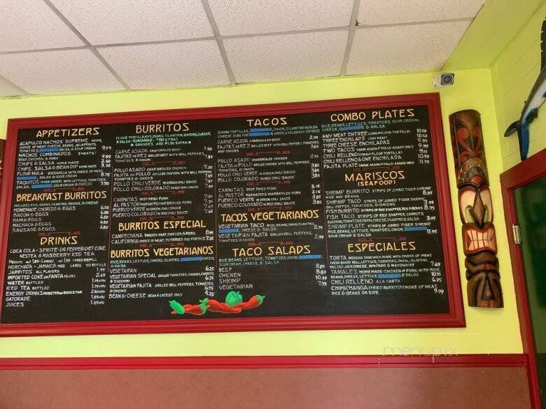 La Costena De Acapulco Restaurant - Oroville, CA menu_pic