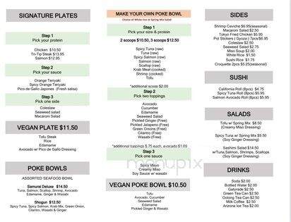 Matsumoto Samurai's Kitchen - Oakhurst, CA menu_pic