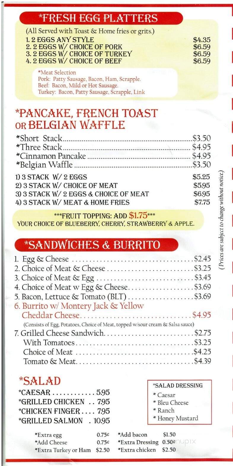 Triple Joy - Philadelphia, PA menu_pic