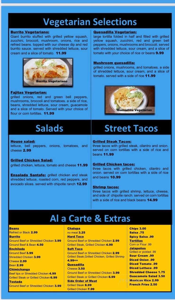 Old Canal Restaurant - Millersport, OH menu_pic