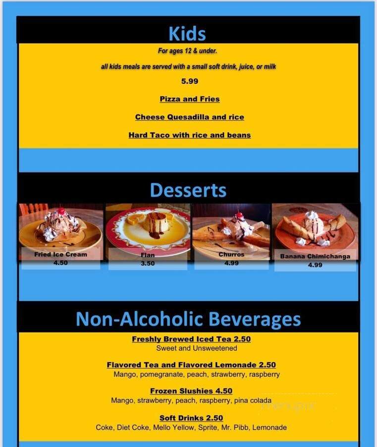 Old Canal Restaurant - Millersport, OH menu_pic